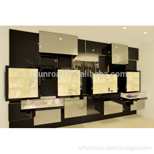 Modern retail store furnitures for high end jewel brands chain store decoration